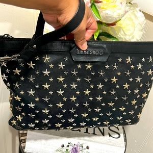 JIMMY CHOO  BIG clutch bag Leather 🔥❤️